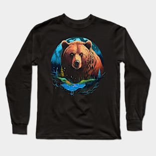 Grizzly Bear Earth Day Long Sleeve T-Shirt